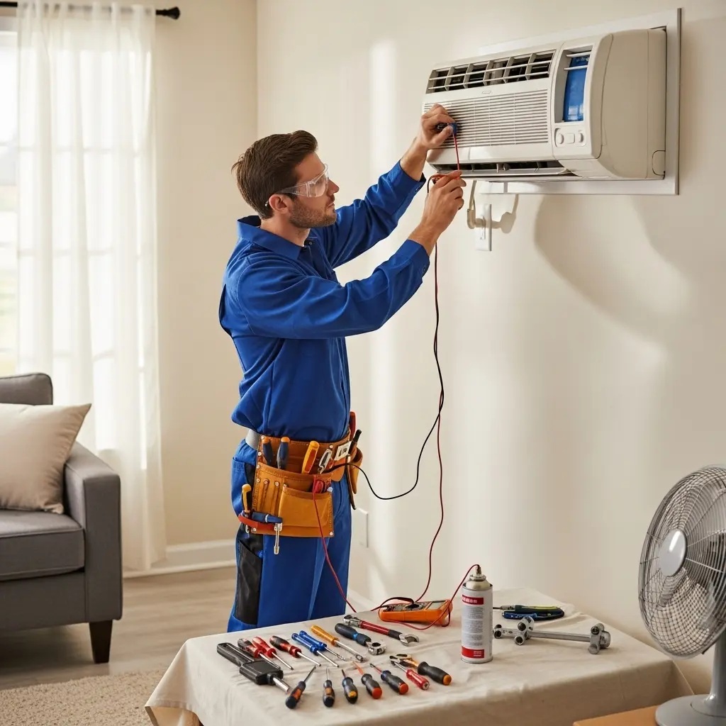 Selendi Sharp Sharp klima gaz dolumu ve bakım – Enerji verimliliği artırıldı. - Teknik servis örneği